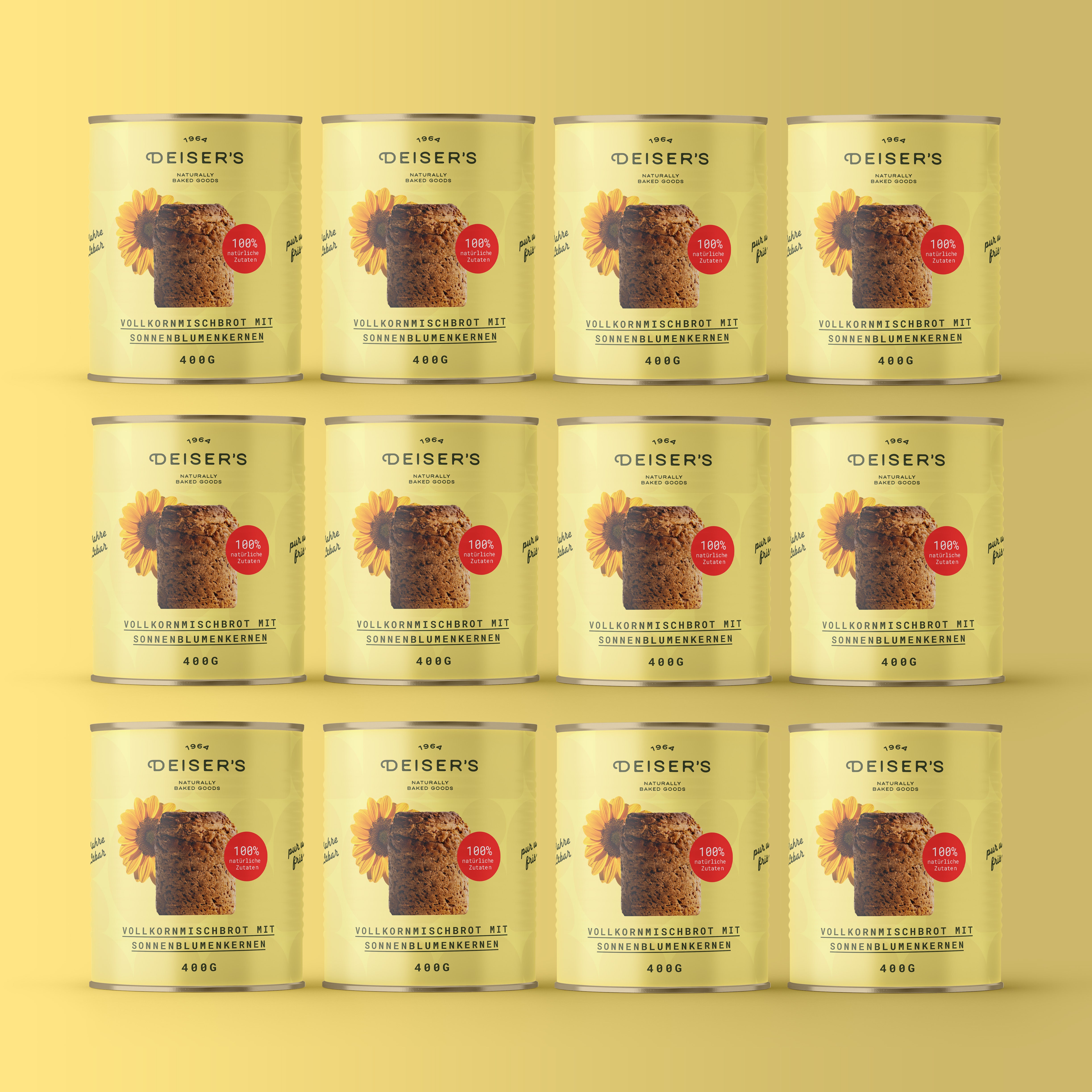 Vollkornmischbrot mit Sonnenblumenkernen, 400g
