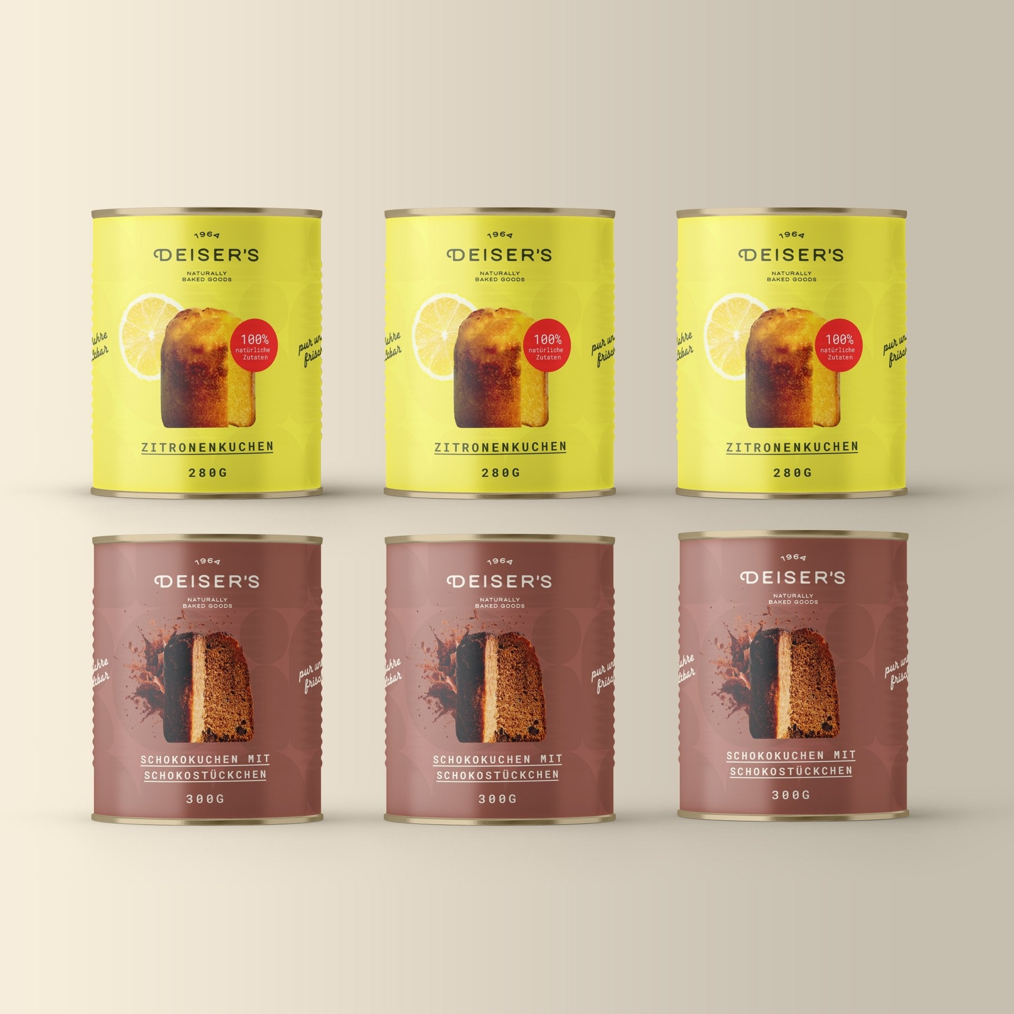 Deiser's Original - Taste - Box "Kuchen" (6 Dosen) () von Bäckerei Deiser – haltbares Dosenbrot