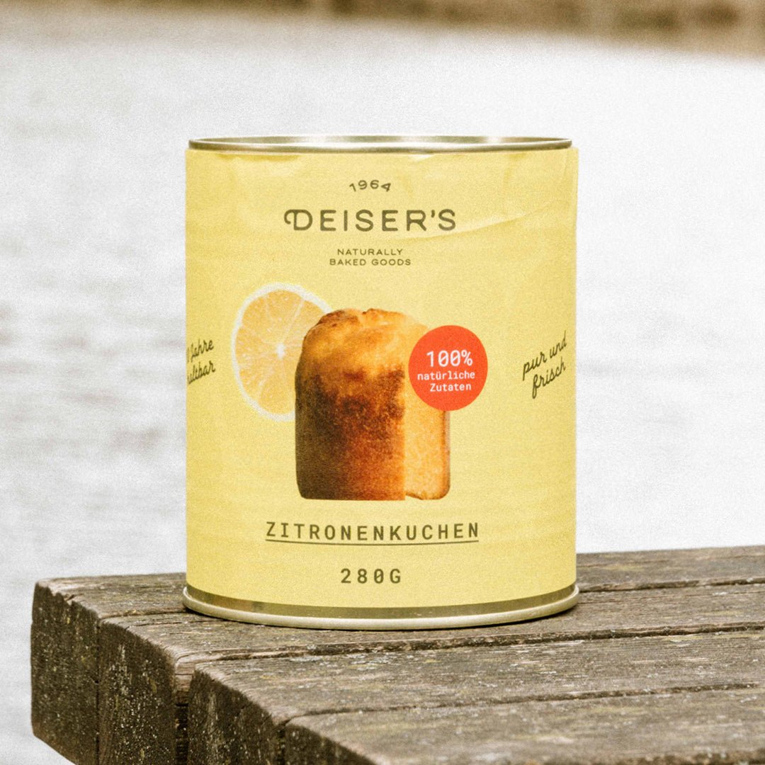 Zitronenkuchen, 280g (6 Stück) von Bäckerei Deiser – haltbares Dosenbrot