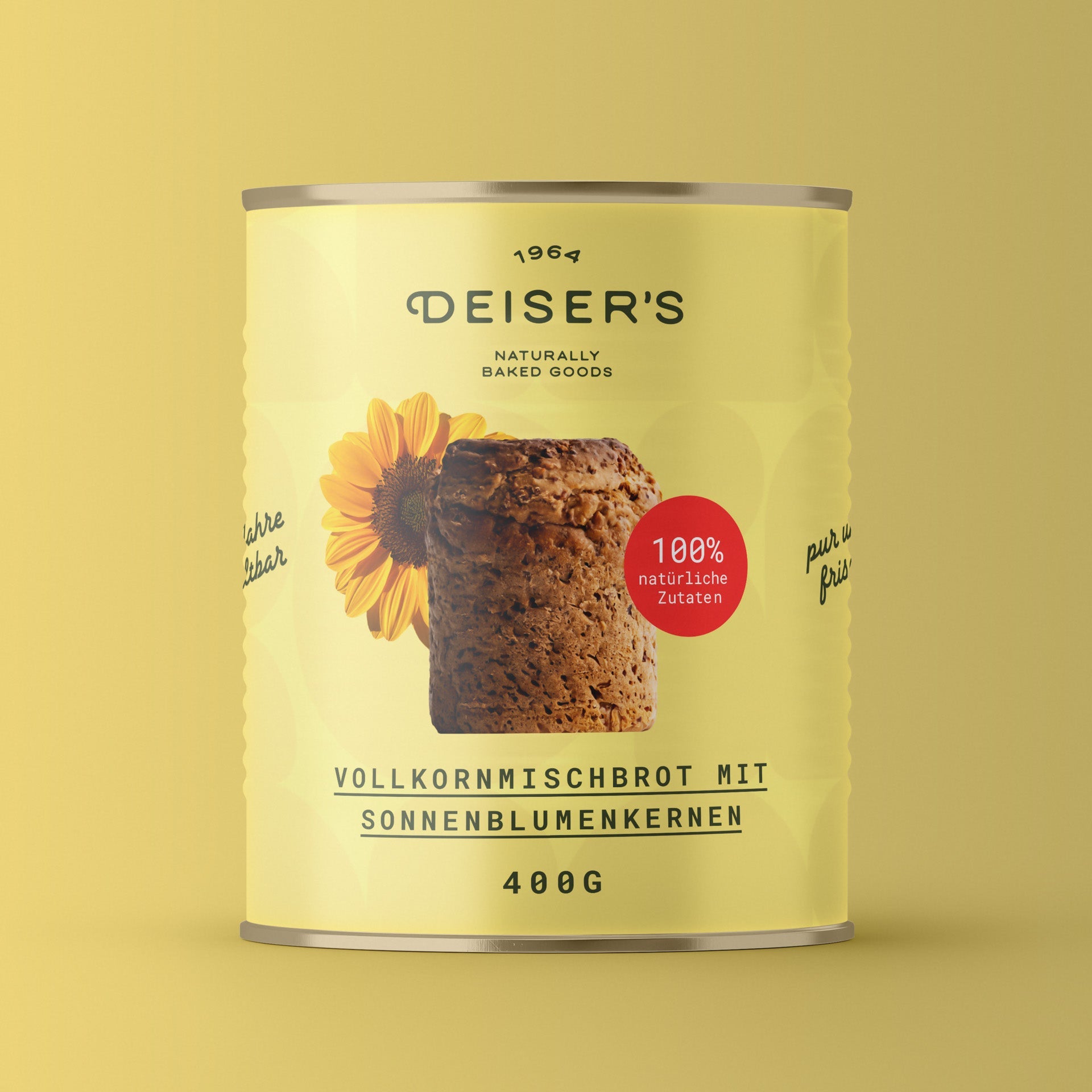 Vollkornmischbrot mit Sonnenblumenkernen (6 Stück) von Bäckerei Deiser – haltbares Dosenbrot