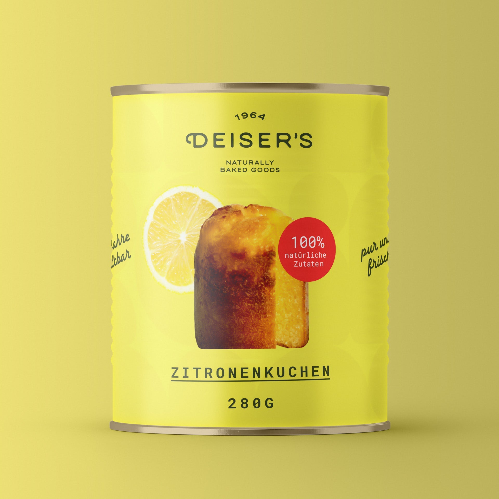 Zitronenkuchen (6 Stück) von Bäckerei Deiser – haltbares Dosenbrot